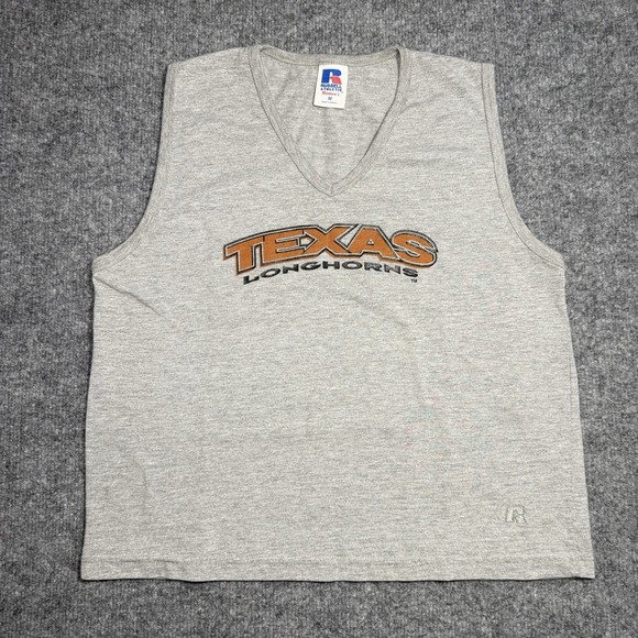 Russell Athletic Tops - Vintage Russell Athletic women's Texas Longhorns sleeveless top in gray Size M